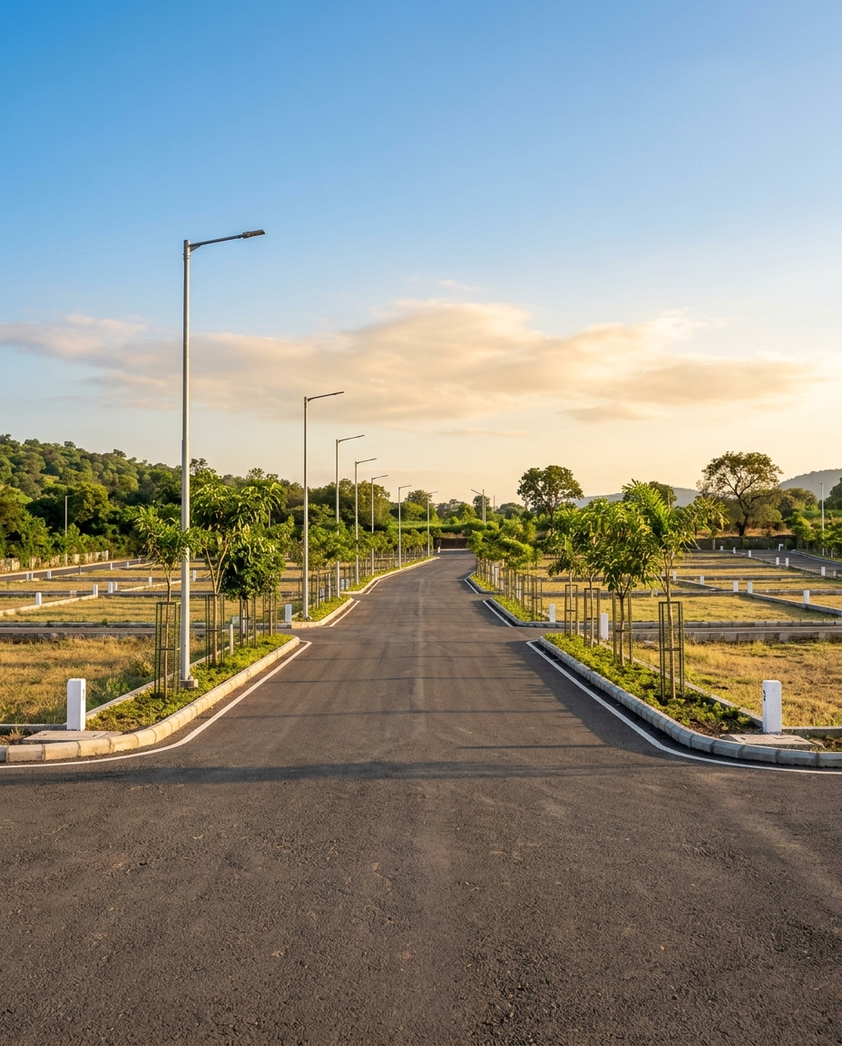 Anandi Park plotted layout with internal roads