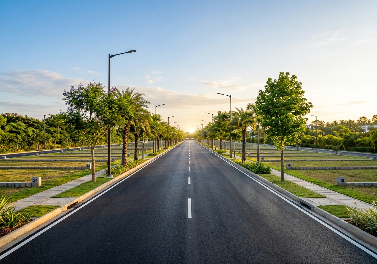 Site progress: internal roads complete